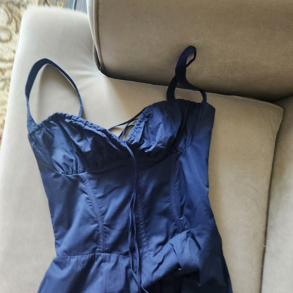 Elegant Navy Blue Women's Sleepwear